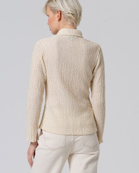 Textured Shirt Beige