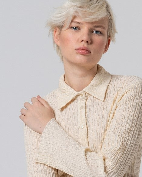 Textured Shirt Beige