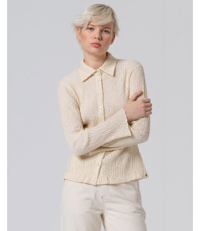 Textured Shirt Beige