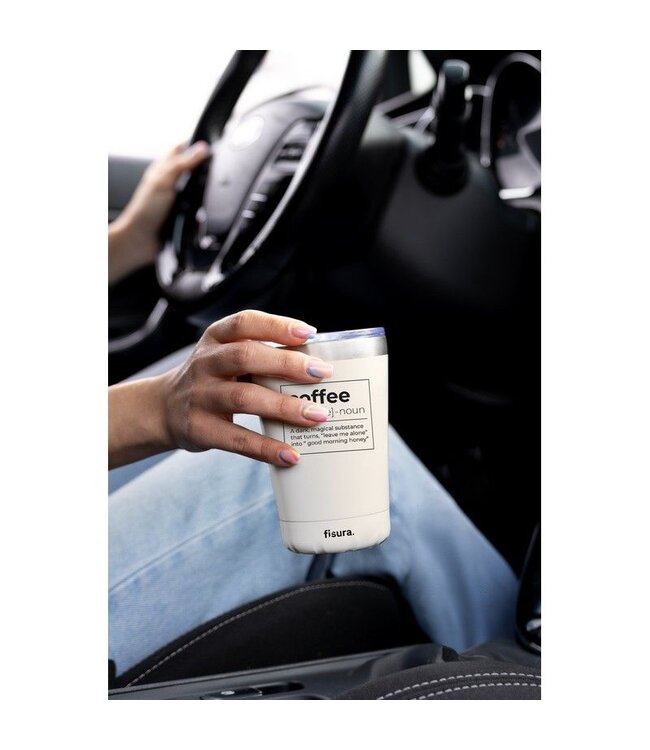 Thermos flask ''Coffee'' white