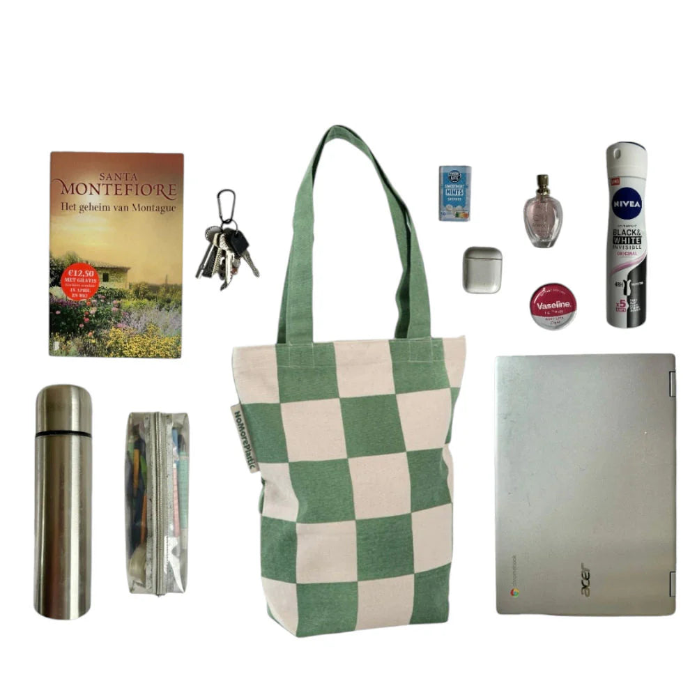 Tote Bag Simple Squares