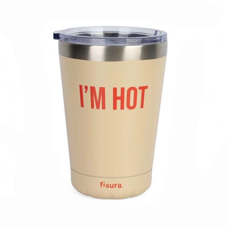 Tumbler thermos ''Im hot'' beige