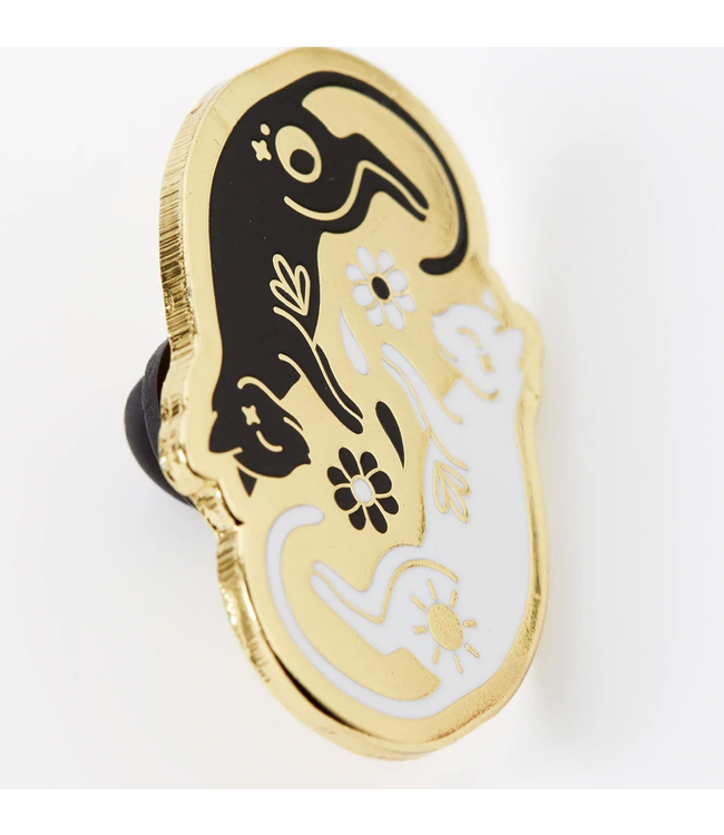 Twin Kitties Enamel Pin