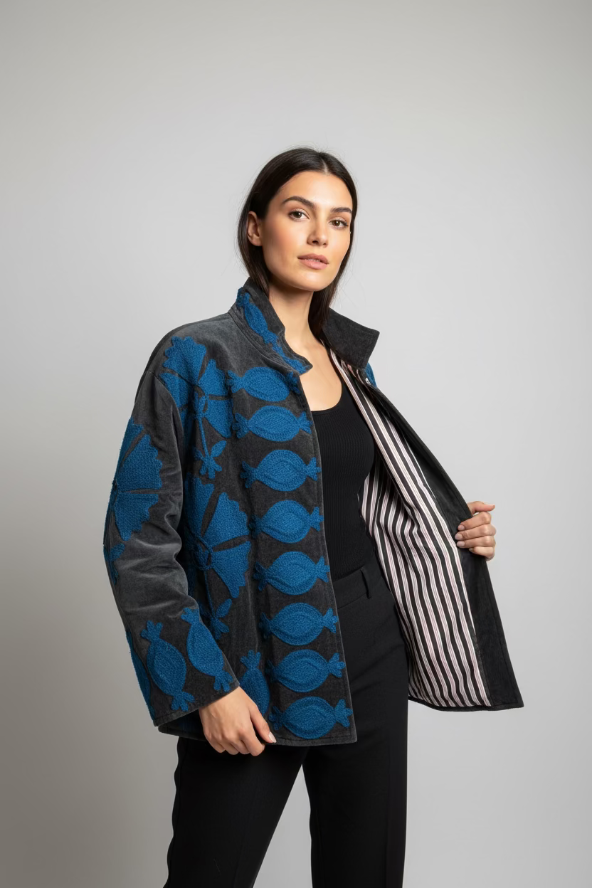 Velvet Suzani jacket