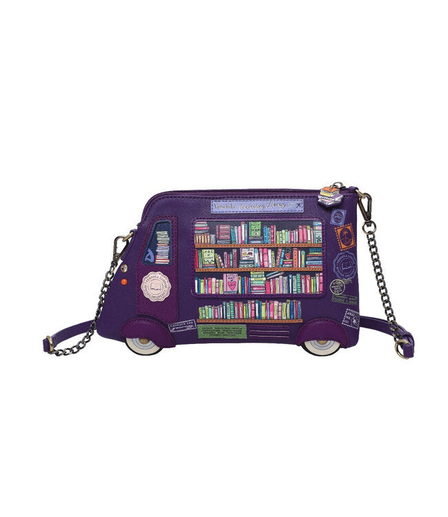 Vendula Travelling Library Truck Crossbody Bag