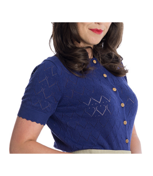 Vest blauw korte Mouw