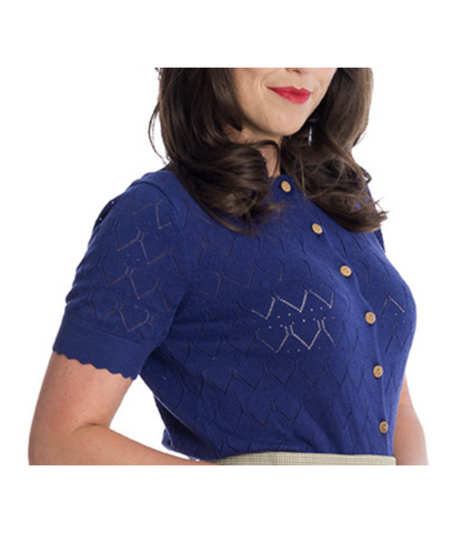 Vest blauw korte Mouw