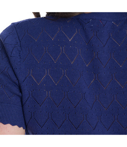 Vest blauw korte Mouw