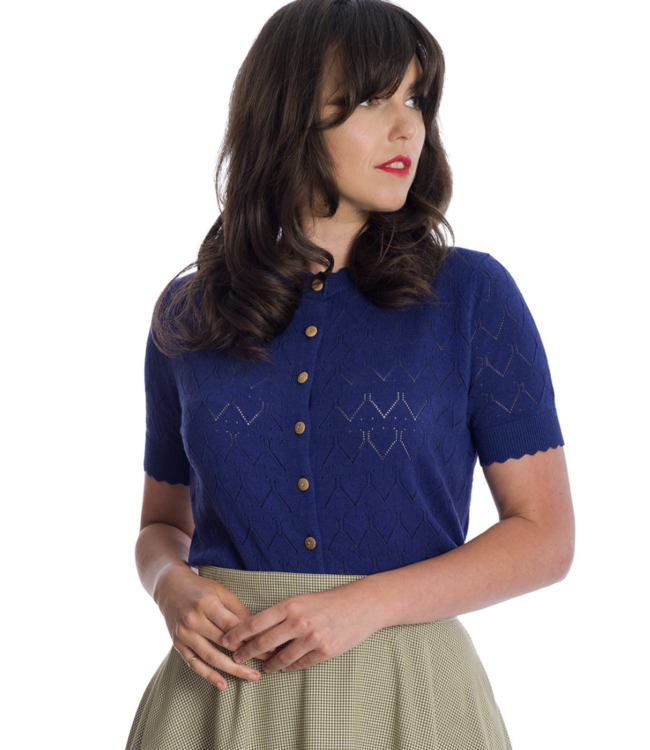 Vest blauw korte Mouw