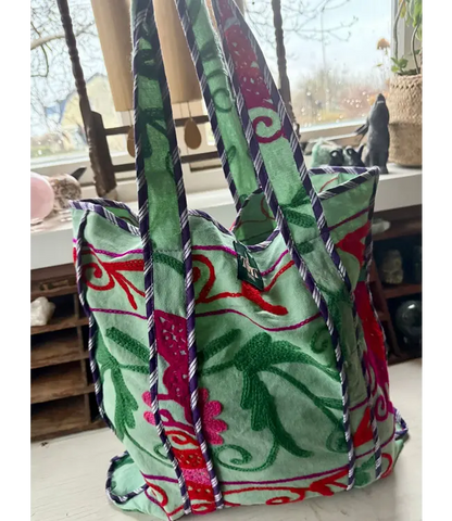 Vintage Suzani Bag Groen