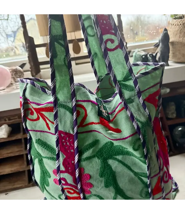 Vintage Suzani Bag Groen
