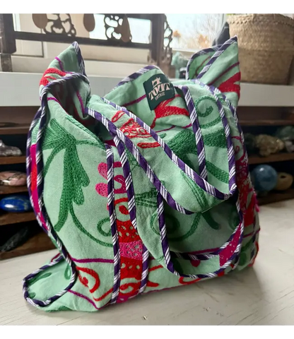 Vintage Suzani Bag Groen