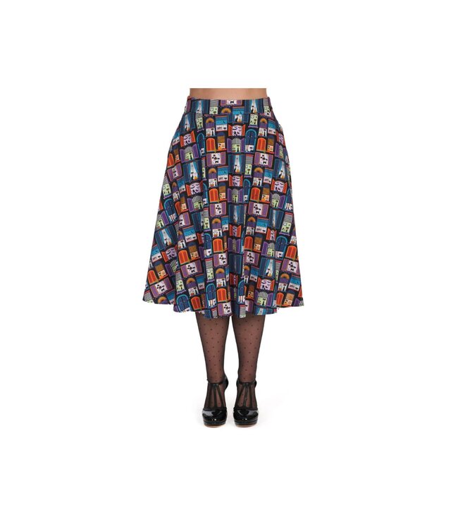 WINDOW CAT SWING SKIRT - SoMuch Fashion
